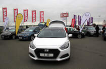 Der neue Hyundai i40 war zusehn beim 1. Autofrühling im Gewerbepark Langenwolschendorf. Foto 20.03.16