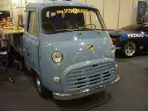 Iso 400 Autocarro Kleinlieferwagen. Angetrieben wird das Fahrzeug, das auch in Spanien in Lizenz produziert wurde, von einem luftgekühlten 2-Zylinderboxermotor aus eigener Produktion. Techno Classica Essen am 09.04.2016. Ein großes Dankeschön an Hans K. aus der Schweiz für die ergänzenden Informationen.
