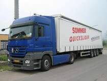 Mercedes-Benz Actros 1850 aufgenommen am 13.04.2009
