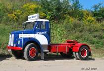Ein Scania Vabis 36 Sattelschlepper in Lutzhorn im September 2010.