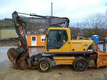 Volvo EW 180B auf einer Baustelle in Wellen, 01.01.2014