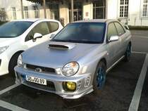 Subaru Impreza WRX am 02.04.2016 auf einem Parkplatz in Trier