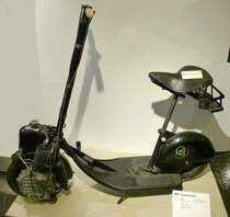 Krupp-Motorlufer, Baujahr 1919, 1-Zyl.4-Taktmotor mit 200ccm und 1,75PS, Vmax.35Km/h, NSU-Museum, Sept.2014