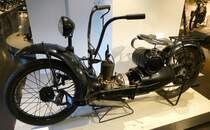Ner-a-car, entwickelt in den USA, gebaut in England von 1923-25, 1-Zyl.2-Taktmotor mit 283ccm und 2,5PS, NSU-Museum, Sept.2014