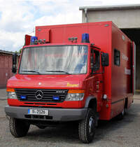 Ein Gerätewagen Taucherfahrzeug Wasserrettung GW BF Berufsfeuerwehr Gera. Foto 30.05.15