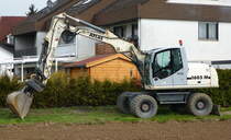 Atlas 1605M, Mobilbagger mit 142PS Dieselmotor von Deutz, M�rz 2016