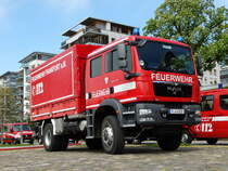 Feuerwehr Frankfurt MAN TGM GW-L2 Downside am 30.04.16 am Mainufer