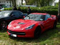 Eine Chevrolet Corvette bei einen US Car/Oldtimer Treffen am 01.05.16 in Frankfurt am Main Bergen Enkheim