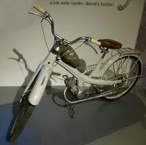 NSU Quickly, Bauzeit 1953-55, 1-Zyl.2-Taktmotor mit 49ccm und 1,4PS, Vmax.40Km/h, NSU-Museum, Sept.2014