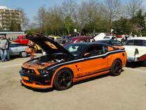 Ein Ford Mustang bei einen US Car/Oldtimer Treffen am 01.05.16 in Frankfurt am Main Bergen Enkheim
