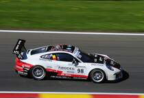 Mitzieher Nr.99  Dylan DERDAELE, Team: BELGIUM Racing auf Porsche 991 GT3 Cup, Porsche Carrera Cup Benelux, 7.5.2016 in Spa Francorchamps