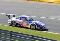 Mitzieher der Nr.555 Team Saintéloc, Julien Andlauer auf  Porsche 991 GT3 Cup, Porsche Carrera Cup France, 7.5.2016 in Spa Francorchamps