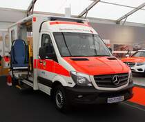 DRK Mercedes Benz Sprinter RTW am 13.05.16 auf der RettMobil in Fulda