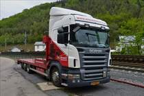 . Scania R 420 gesehen am 16.05.2016 in Kautenbach.