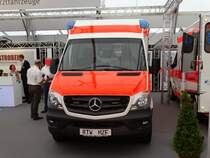 DRK Mercedes Benz Sprinter RTW am 13.05.16 auf der RettMobil in Fulda