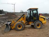 JCB 406 auf einer Baustelle bei Schweich, 15.03.2009