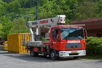 . MAN TGL 7.150 mit Sonderaufbau, gesehen auf einem Parkplatz am 14.05.2016.