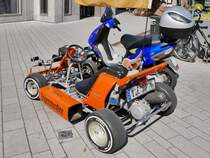 Das Cart hat tatsächlich eine Straßenzulassung. Kempen, 7.5.16