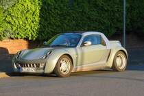 Smart Roadster kurz vor Sonnenuntergang in Vorst, 2.12.15