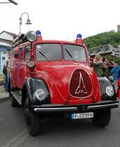 Magirus Deutz Löschfahrzeug am 16.05.16 beim Bahnhofsfest in Königstein 