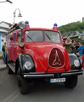 Magirus Deutz Löschfahrzeug am 16.05.16 beim Bahnhofsfest in Königstein 