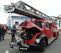 Magirus Deutz Drehleiter am 16.05.16 beim Bahnhofsfest in Königstein