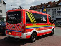 Feuerwehr Nidderau VW Crafter MTF (Florian Nidderau 3-19-1) von hinten am 15.05.16 in Maintal