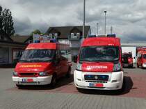 Feuerwehr Erlennsee Ford Transit MTF (Florian Erlensee 2-19-1) und Feuerwehr Maintal 
Fiat Ducato MTF (Florian Maintal 4-19-1) am 15.05.16 in Maintal