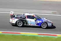 Mitzieher der Nr.11 Team Sébastien Loeb Racing, Roar Lindland auf Porsche 991 GT3 Cup, Porsche Carrera Cup France, 7.5.2016 in Spa Francorchamps