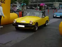 MG Midget MK IV aus dem Jahr 1978. Der 4-Zylinderreihenmotor mit 1.5l Hubraum leistet 51 PS. Mülheim an der Ruhr am 22.05.2016.
