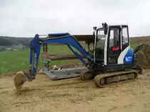 Kubota KX 61-3 auf einer Baustelle bei Junglinster (Lux.), 28.03.2010