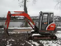 Kubota KX 121-3 am 23.11.2008 in der Nähe von Konz