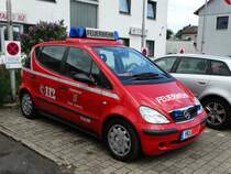 Feuerwehr Maintal Mercedes Benz A-Klasse KdoW (Florian Maintal 1-10-1) am 15.06.16 beim Tag der Offenen Tür in Dörnigheim