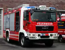 Feuerwehr Maintal MAN TGM LF20 mit Rosenbauer Aufbau und den Rufnamen ( Florian Maintal 1-46-1) am 15.06.16 beim Tag der Offenen Tür in Dörnigheim