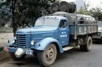 Jiefang CA30 in Chengdu. Bild vom Dia. Aufnahme: April 1989.