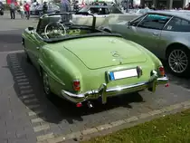 Heckansicht eines Mercedes Benz W121 BII. 1955 - 1963. Prinz-Friedrich-Oldtimertreffen am 29.05.2016.