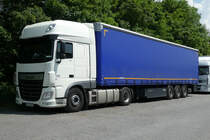 DAF XF abgestellt am Autohof Fulda Nord im Juni 2016