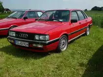 Audi 90 Quattro, gesehen beim Oldtimertreffen in Fulda-Harmerz im Juni 2016