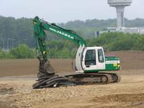 Hitachi Zaxis ZX 180 am 16.05.2016 auf einer Baustelle bei Contern (Lux.)