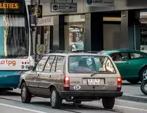 Peugeot 305 Break, Rückansicht. Aufnahmezeit: 07.03.2015.