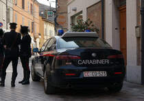 Carabinieri mit ALFA ROMEO 159 auf der Via Giuliano Argentario in Ravenna; 14.04.2015

