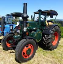 Lanz Bulldog 9506, Baujahr 1953, 45PS, ausgestellt zum Bulldogtreffen Langenhard, Mai 2016