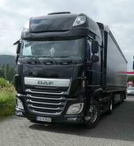 DAF rastet am Autohof Fulda Nord im Juni 2016