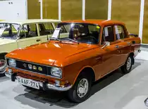 Moskwitsch 412-2140. Von dem Modell wurden weniger als 10000 Exemplaren gebaut, dieser ist Nr. 60. Das Auto wurde 1977 in Moskau gekauft, gleich danach ist der Inhaber nach Hause gefahren. Die ca. 2000 Km lange Fahrt war problemlos. Aktueller Km-Stand: 96000. Originaler unrestaurierter Zustand. Foto: Retropartisanen Festival, Mai 2016.