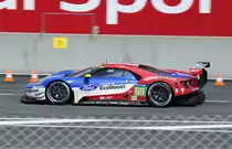 Nr.69 Ford GT, Team  Ford Chip Ganassi Team USA, Fahrer: Ryan Briscoe Australien,  Richard Westbrook Vereinigtes Königreich und  Scott Dixonwärend Neuseeland, wärend der 84. 24h Le Monde am 18.6.2016