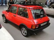 Autobianchi A112 Rückansicht. Aufnahme: Retropartisanen Festival, Mai 2016