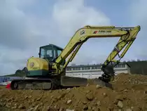 Yanmar Vio 75-A am 05.04.2010 auf einer Baustelle bei Wormeldange (Lux.)