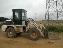 Zeppelin ZL 80 wurde eingesetzt beim Neubau der L40 zwischen Helenenberg und Eisenach, 02.08.2009