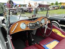 =Innenansicht des MG, gesehen bei den Motorrad-Oldtimer-Freunden Kiebitzgrund im Juni 2016