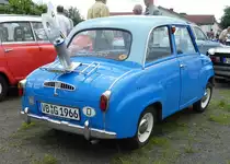 =Glas Goggomobil, gesehen bei den Motorrad-Oldtimer-Freunden Kiebitzgrund im Juni 2016